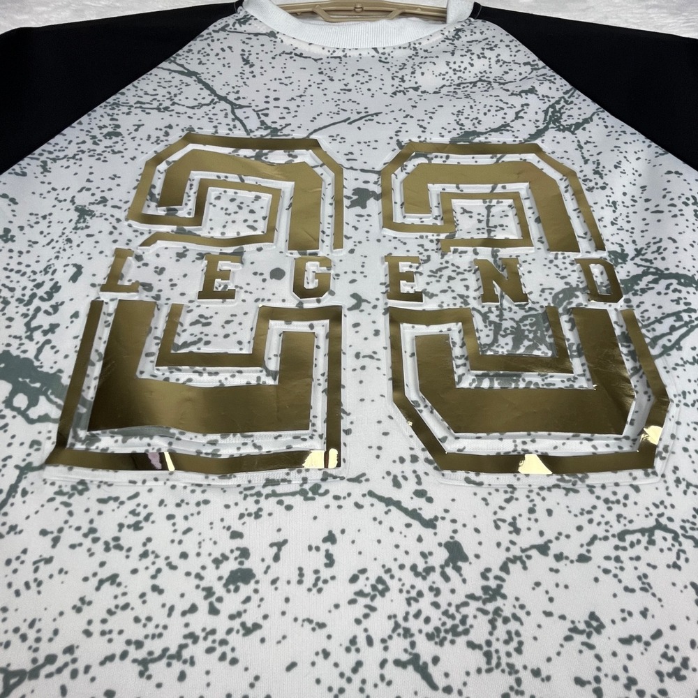 Monarchy Collection Sweatshirt Mens Large (L) Gold Foil Legend 23 Raglan Marble - Picture 3 of 9